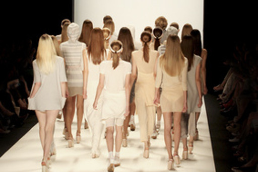 Mode - Models auf dem Catwalk