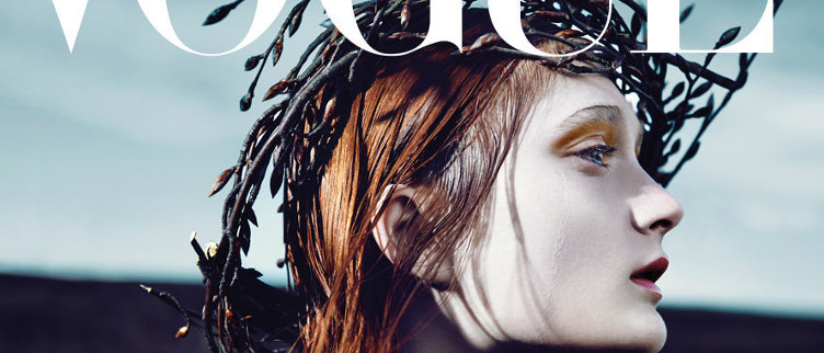 Vogue - Screenshot der Website des Modemagazins